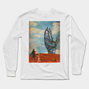 Earth Is But A Star - Surreal/Collage Art Long Sleeve T-Shirt